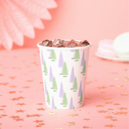 パステルクリスマスツリー 紙コップ