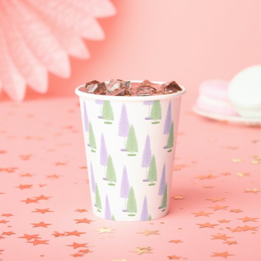 パステルクリスマスツリー 紙コップ (インサイチュ)