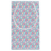 パステルクリスマスプレゼントとキャンディーキャン スモールペーパーバッグ (裏面)