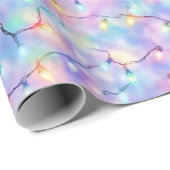 パステルクリスマスライトフェスティバルホリデモダンーズ ラッピングペーパー (ロールコーナー)
