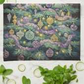 パステルクリスマス キッチンタオル (折り畳み)