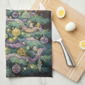 パステルクリスマス キッチンタオル (四つ折り)