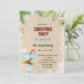 パステルクリスマス テーマの招待状 招待状 (スタンド正面)