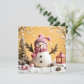 パステルクリスマス - フラットグリーティングカード カード (スタンド正面)