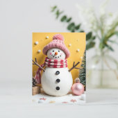 パステルクリスマス - ホリデーカード シーズンポストカード (スタンド正面)