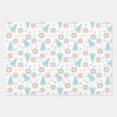 パステルクリスマス ラッピングペーパーシート (正面2)