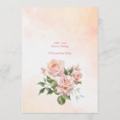 パステルクリームピンクのバラのローゼアラビアランタン メニュー (裏面)