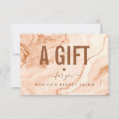 パステルクリームマーブルシックエレガント美しいサロンラブ (正面)