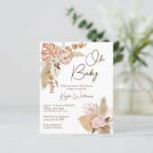 パステルクリーム乾燥フラワーズボホバジェット招待 (スタンド正面)