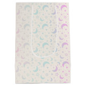 パステルクレセントの衛星とスターズハロウィン ミディアムペーパーバッグ (裏面)