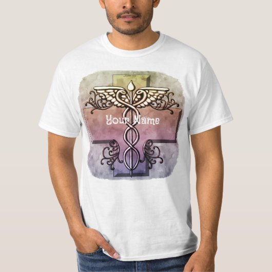 パステルクロスキャドゥケウス Tシャツ (正面)