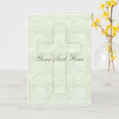 パステルクロスグリーティングカード カード (黄色い花)