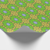 パステルクローバー抽象芸術アートNo 1 ラッピングペーパー (角)