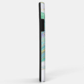 パステルクールアクアとパープルアゲイトとモノグラム Case-Mate iPhoneケース (裏面/右)