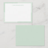 パステルグストライプリーン子供のノートカード ノートカード (正面/裏面)