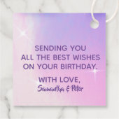 パステルグモダンラムトレンディーバルーンハッピーバースデー フェイバータグ (裏面)