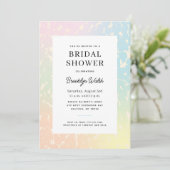 パステルグラディエントアニマルプリントブライダルシャワー 招待状 (スタンド正面)