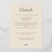 パステルグラディエントレトロゴールデンアーチフレ結婚ーム 箔招待状 (裏面)