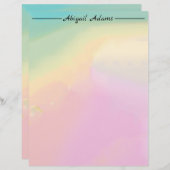 パステルグラディエント レターヘッド (正面/裏面)