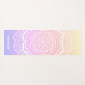 パステルグラデグラデーションーションナマステマンダラ ヨガマット (裏面(横))