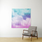 パステルグラデーションの色がある幻想的なソフトクラウド タペストリー (インサイチュ)