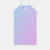 パステルグラデーショングリッターカスタム文字 ギフトタグ (裏面)