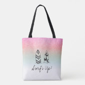 *~*パステルグラデーショングリッターピーチピンクサーファー トートバッグ (裏面)