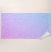 パステルグラデーショングリッター ビーチタオル (正面)