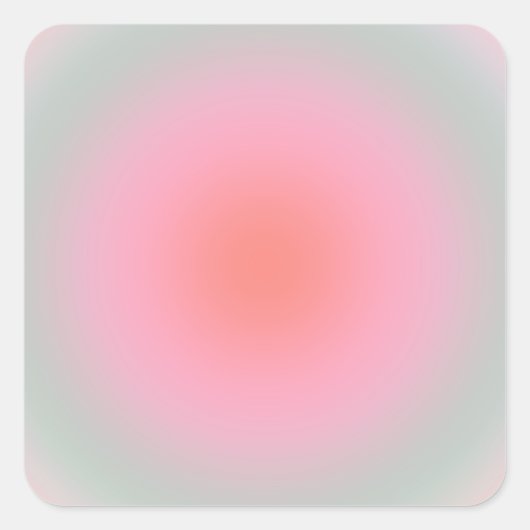 パステルグラデーションミニマリストオーラ スクエアシール (正面)