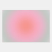 パステルグラデーションミニマリストオーラ ラッピングペーパーシート (正面3)