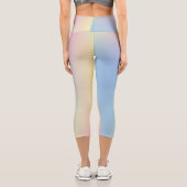 パステルグラデーションヴィンテージパターン カプリレギンス (裏面)