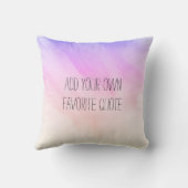 パステルグラデーション抽象芸術水彩追加文字 クッション (裏面)