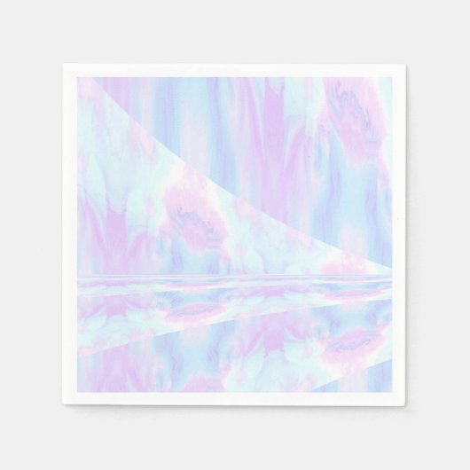 パステルグラデーション絞り染めリプルガーリー スタンダードカクテルナプキン (正面)