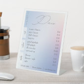 パステルグラデーション美しいサロン価格表 台座サイン (インサイチュ)