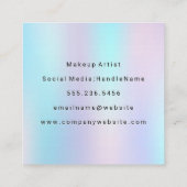 パステルグラデーション背景 スクエア名刺 (裏面)