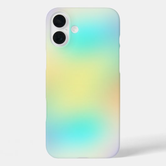 パステルグラデーション 青 黄色 紫 Case-Mate iPhoneケース (裏面)