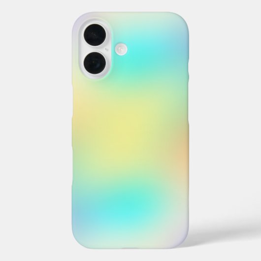 パステルグラデーション 青 黄色 紫 Case-Mate iPhoneケース (裏面)