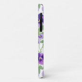 パステルグラフィックパープルパンジー電話ケース Case-Mate iPhoneケース (裏面/左)