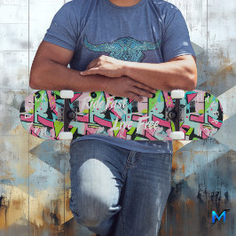 パステルグラフィティ&ホワイトライドファーストライブモットー スケートボード