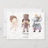 パステルグリッターくるみ割り人形のメモカード ノートカード (正面)