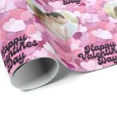 パステルグリッターハートカスタム写真 ラッピングペーパー (ロールコーナー)