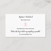 パステルグリッターページアンビジネスカード 名刺 (裏面)