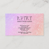 *~*パステルグリッター霊気アイビー植物フォント 名刺 (裏面)