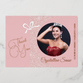 パステルグリッツフォイルページェントサンキューカード 箔シーズンカード (正面)