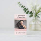 パステルグリッツページャント名刺 | QRコード 名刺 (スタンド正面)