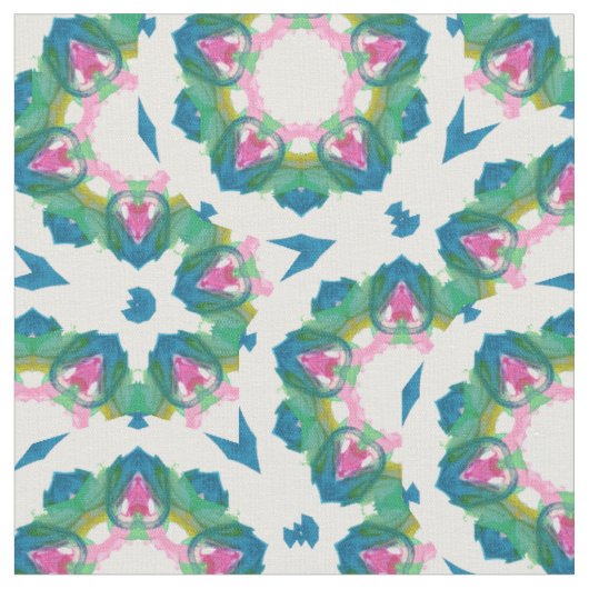 パステルグリーンとピンク ファブリック (クローズアップ)