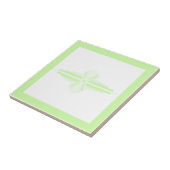 パステルグリーンのアートデコ要素 タイル (側面)