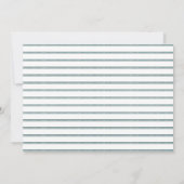 パステルグリーンの大学院 招待状 (裏面)