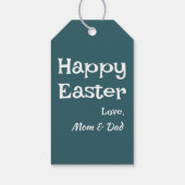 パステルグリーンイースターパターン ギフトタグ (裏面)