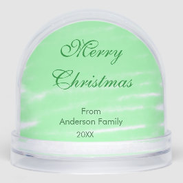 パステルグリーンウォーター色メリークリスマスボモダンー